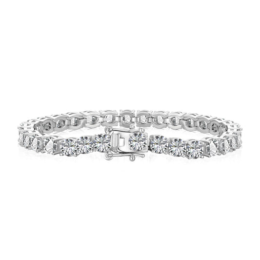 [Okajuri Jewelry]Ornate Sparkling Round Cut Wedding Bracelet