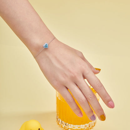 [Okajuri Jewelry]Sparkling Romantic Heart Shape Lover Bracelet