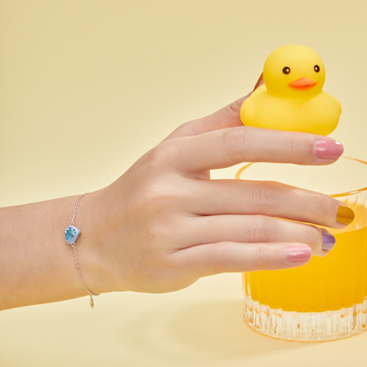 [Okajuri Jewelry]Sparkling Romantic Heart Shape Lover Bracelet