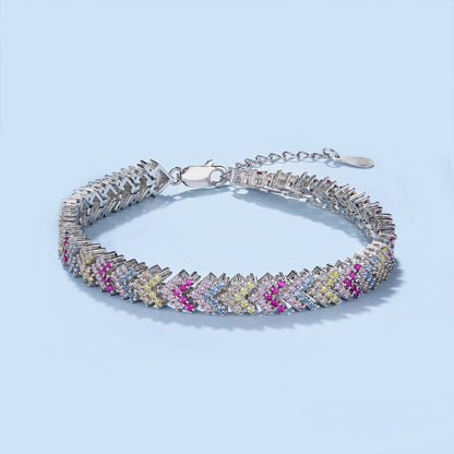 [Okajuri Jewelry]Ornate Sparkling Round Cut Party Bracelet