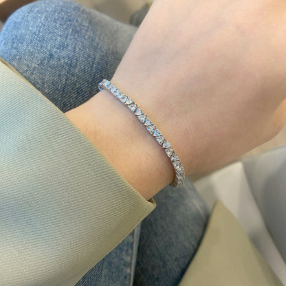 [Okajuri Jewelry]Dazzling Romantic Heart Shape Lover Bracelet