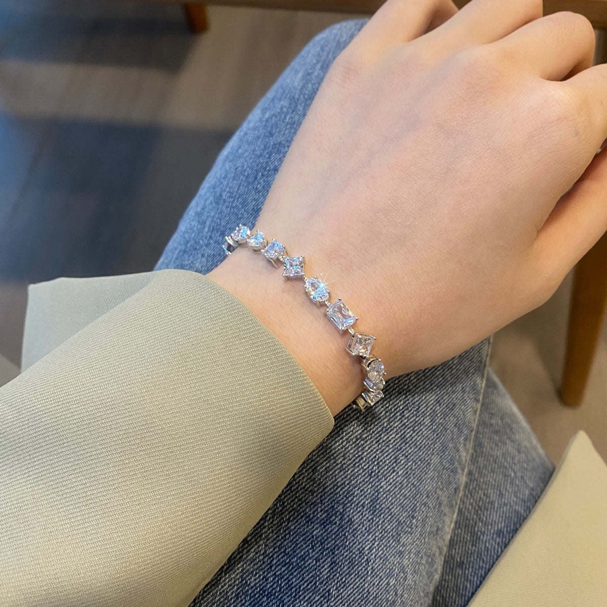 [Okajuri Jewelry]Unique Exquisite Multi Cut Daily Bracelet