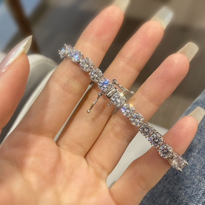 [Okajuri Jewelry]0.75 Carat Dazzling Round Cut Wedding Bracelet