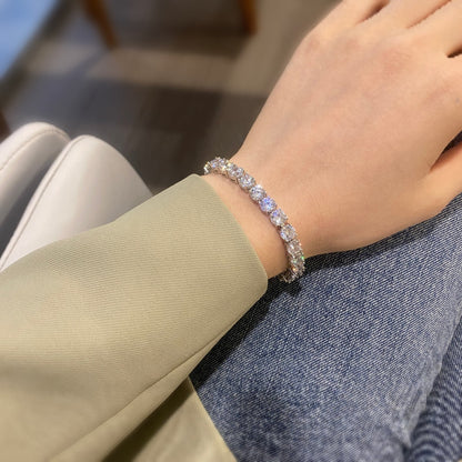 [Okajuri Jewelry]0.75 Carat Dazzling Round Cut Wedding Bracelet