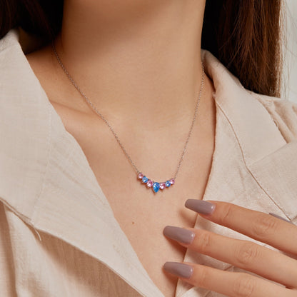 [Okajuri Jewelry]Dainty Colorful Heart Necklace