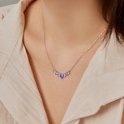 [Okajuri Jewelry]Dainty Colorful Heart Necklace