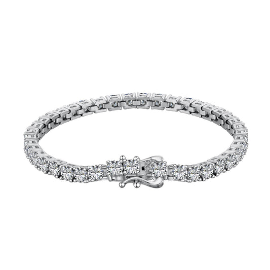 [Okajuri Jewelry]Luxurious Ornate Round Cut Tennis Bracelet