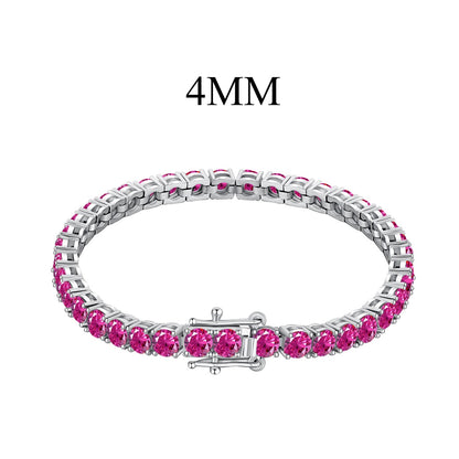 [Okajuri Jewelry]Radiant Colorful Round Cut Party Bracelet