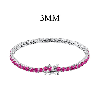 [Okajuri Jewelry]Radiant Colorful Round Cut Party Bracelet