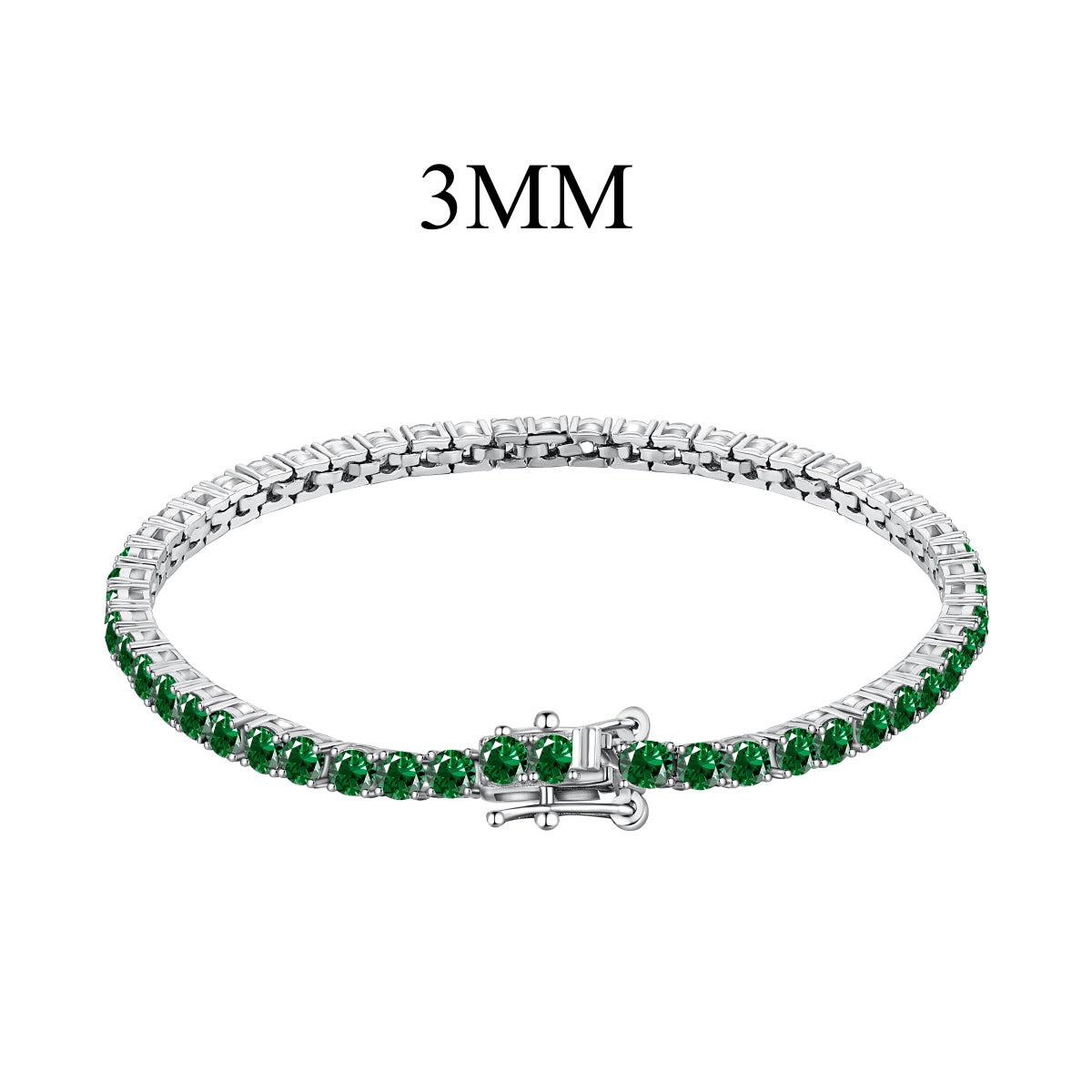 [Okajuri Jewelry]Radiant Colorful Round Cut Party Bracelet