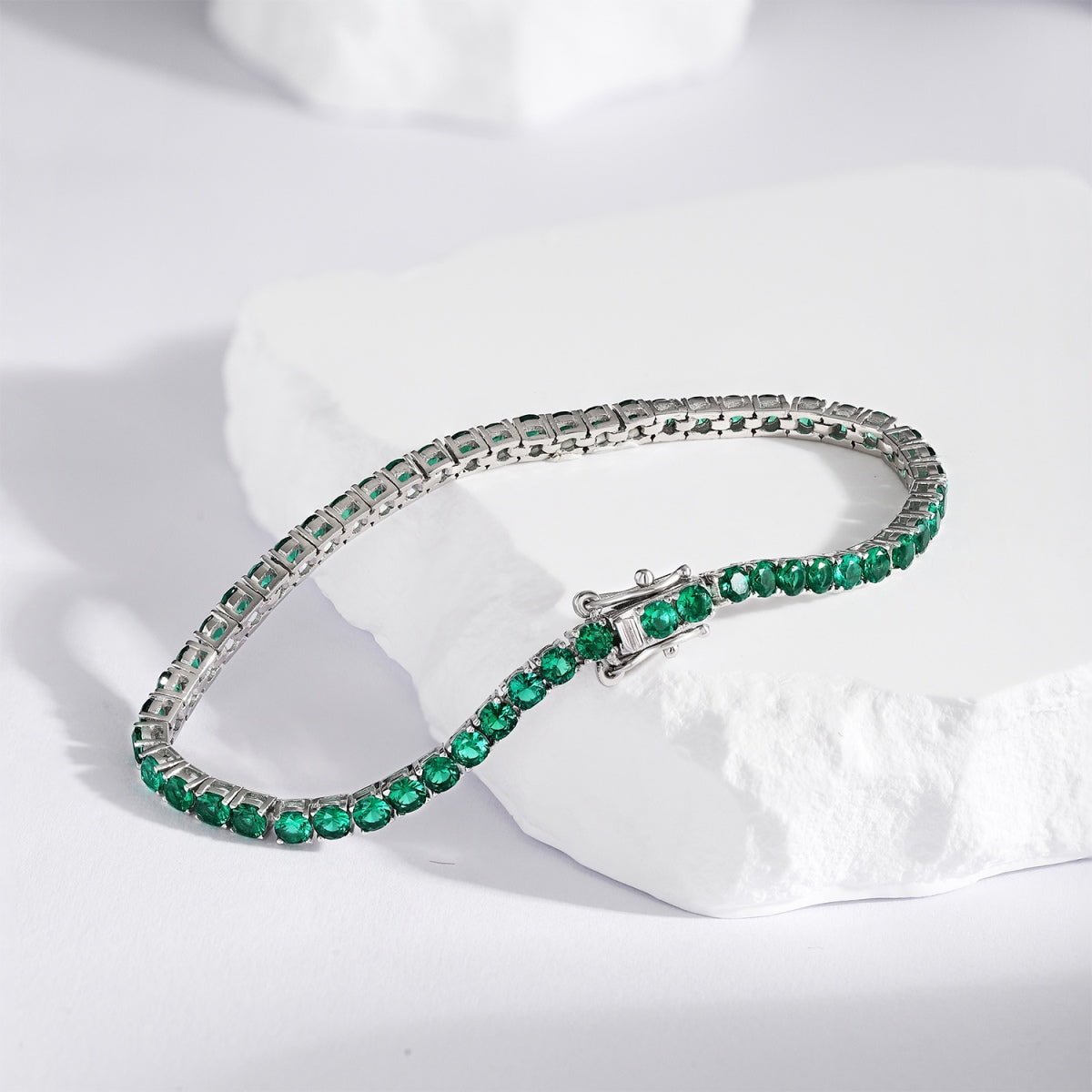 [Okajuri Jewelry]Radiant Colorful Round Cut Party Bracelet