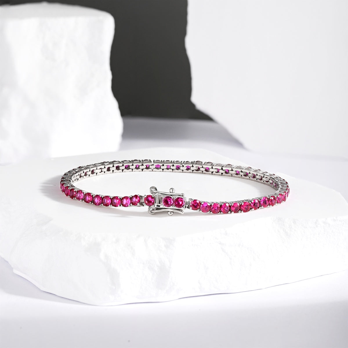 [Okajuri Jewelry]Radiant Colorful Round Cut Party Bracelet