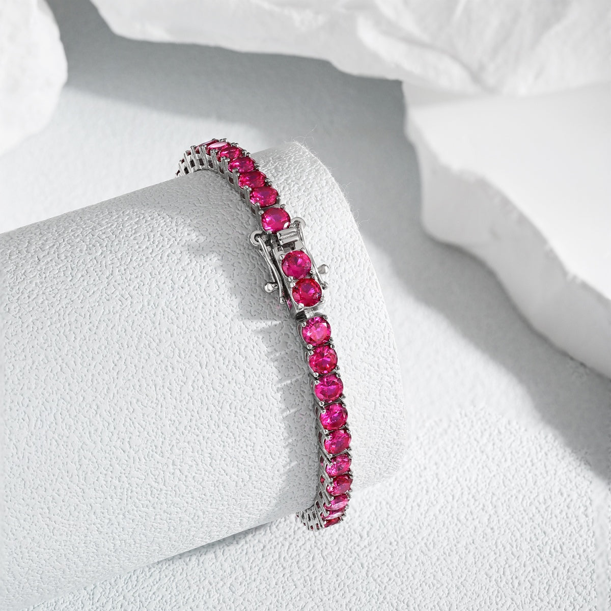 [Okajuri Jewelry]Radiant Colorful Round Cut Party Bracelet