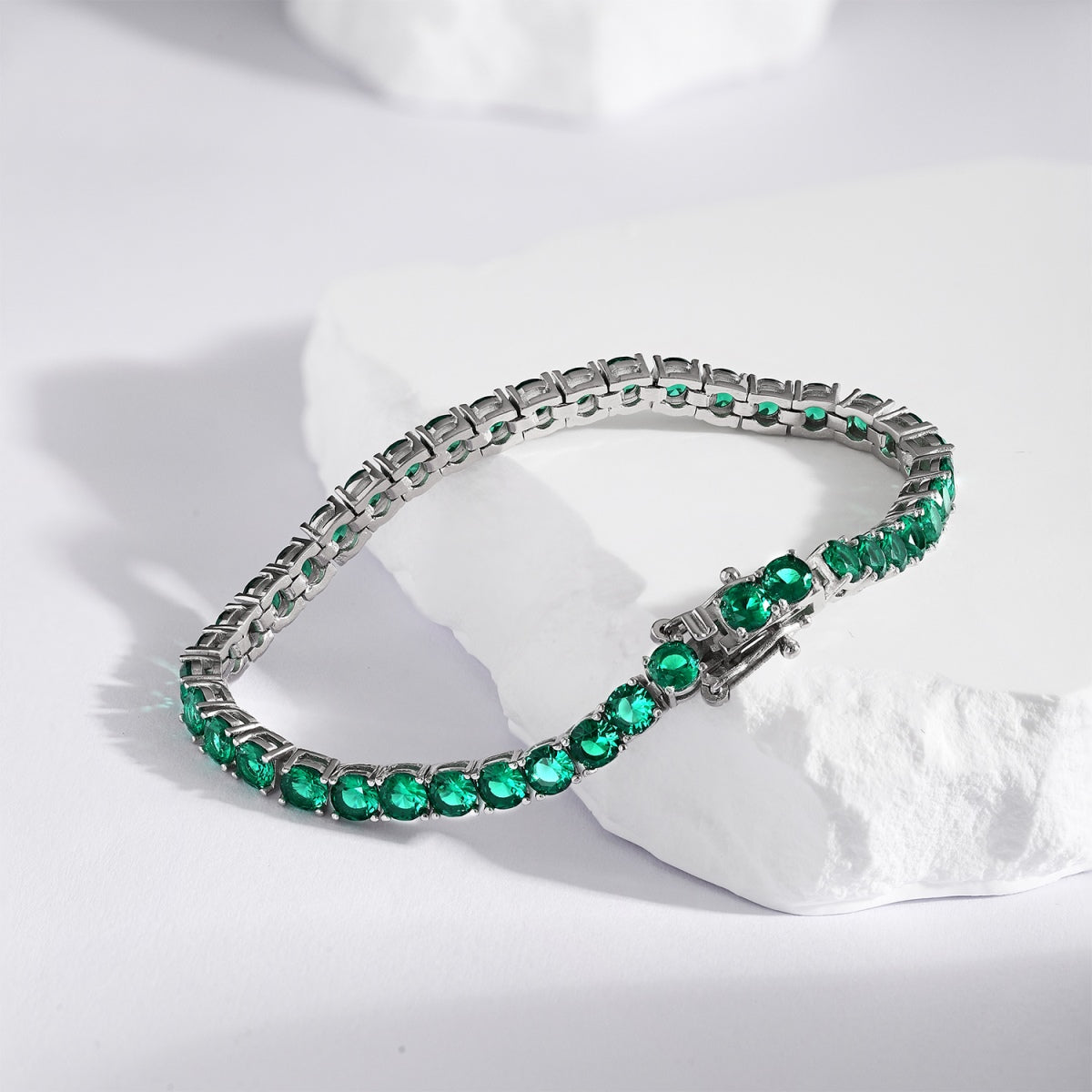 [Okajuri Jewelry]Radiant Colorful Round Cut Party Bracelet