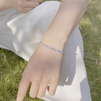 [Okajuri Jewelry]Radiant Colorful Round Cut Party Bracelet