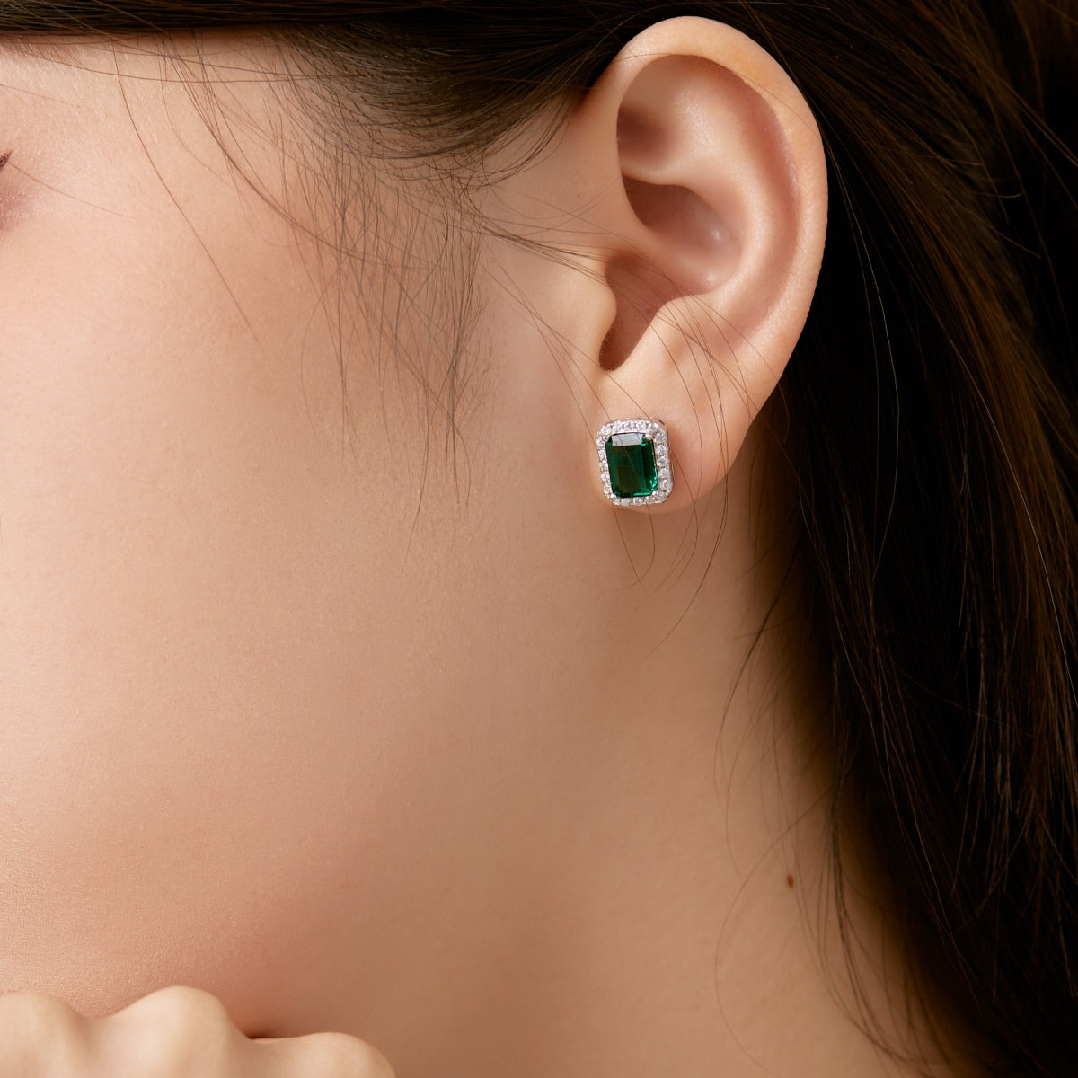 [Okajuri Jewelry]Luxurious Dainty Emerald Cut Banquet Earrings