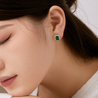 [Okajuri Jewelry]Luxurious Dainty Emerald Cut Banquet Earrings