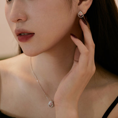 [Okajuri Jewelry]Sparkling Delicate Water Drop Shape Daily Earrings