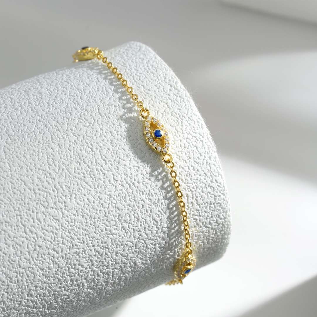 [Okajuri Jewelry]Evil Eye Shape Pendent Necklace