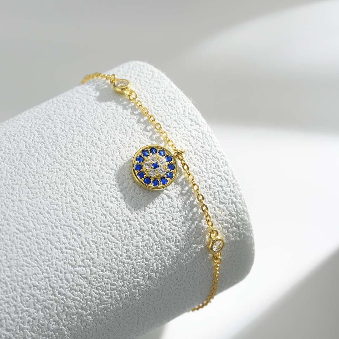 [Okajuri Jewelry]Devil's Eye Round Shape Bracelet
