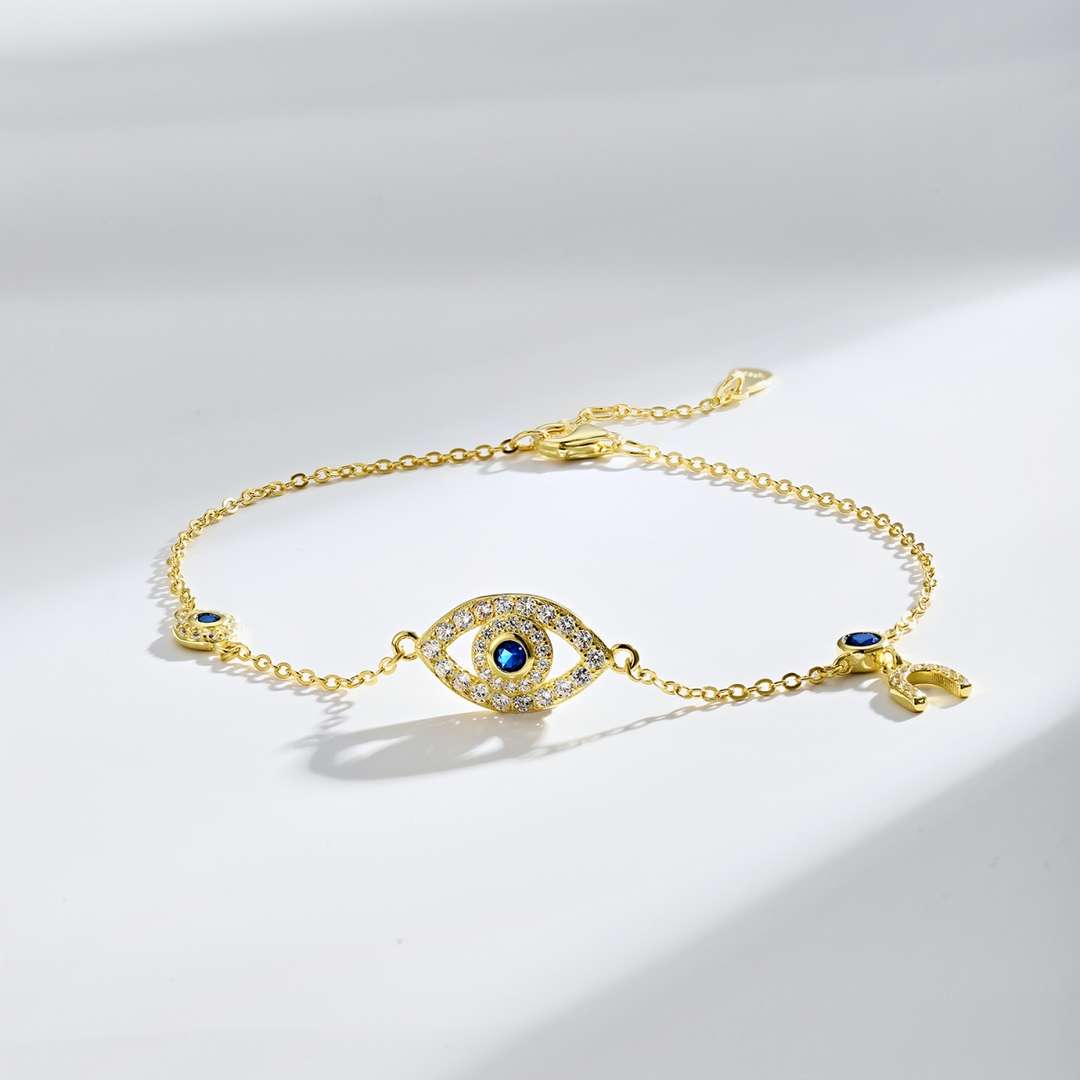 [Okajuri Jewelry]Dainty Eye Shape Necklace