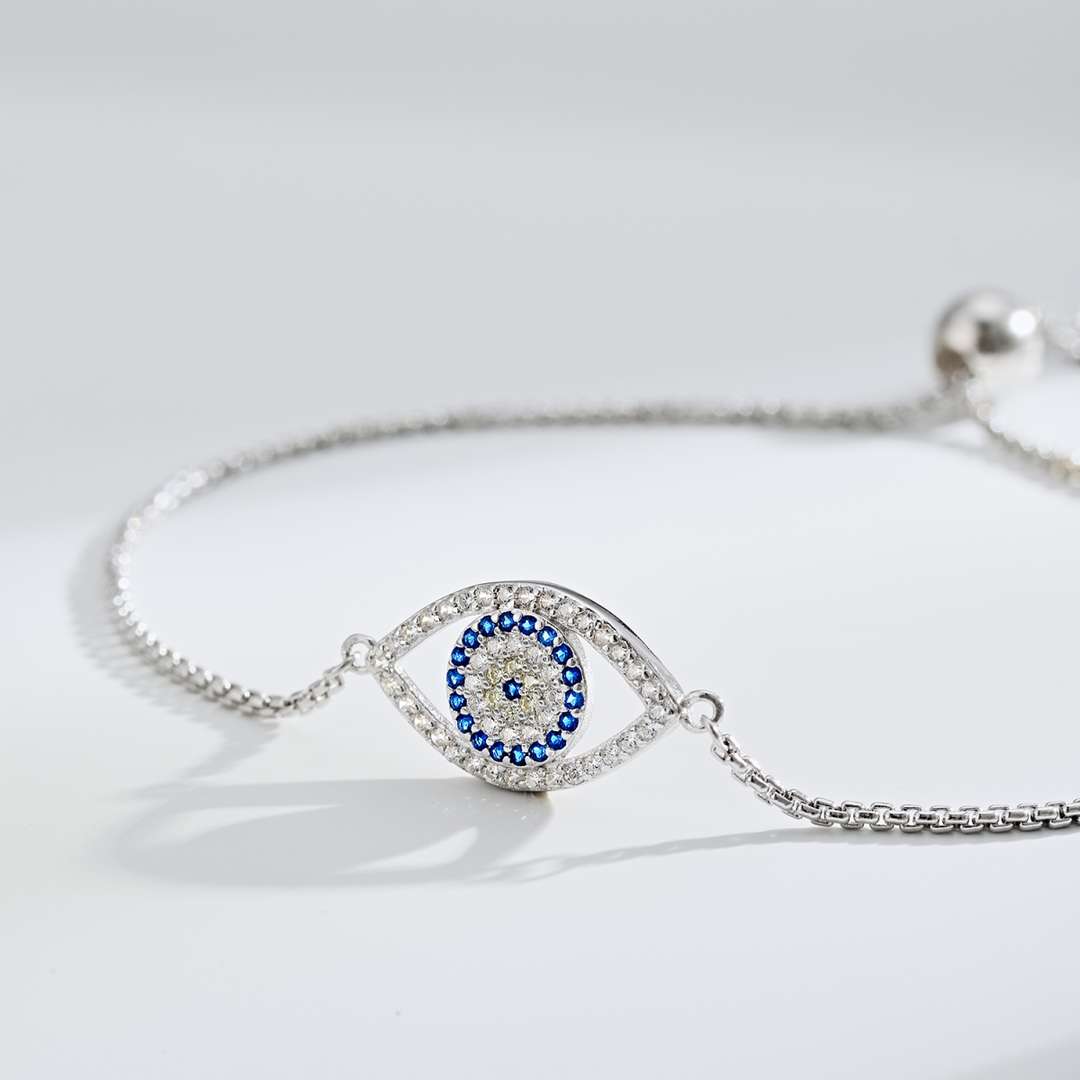 [Okajuri Jewelry]Dazzling Eye Shape Necklace