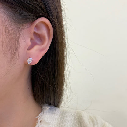 [Okajuri Jewelry]Ornate Water Drop Shape Earrings
