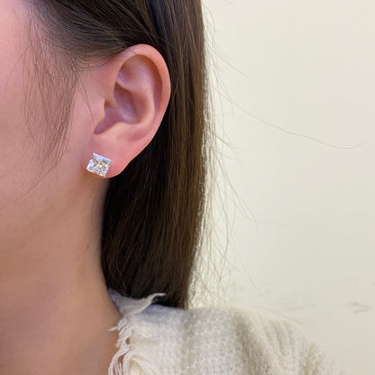 [Okajuri Jewelry]Ornate Square Shape Earrings