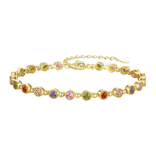 [Okajuri Jewelry]Sparkling Exquisite Round Cut Party Bracelet