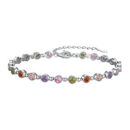 [Okajuri Jewelry]Sparkling Exquisite Round Cut Party Bracelet