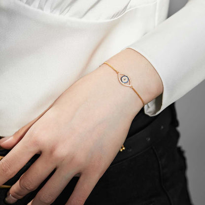 [Okajuri Jewelry]Dazzling Eye Shape Necklace