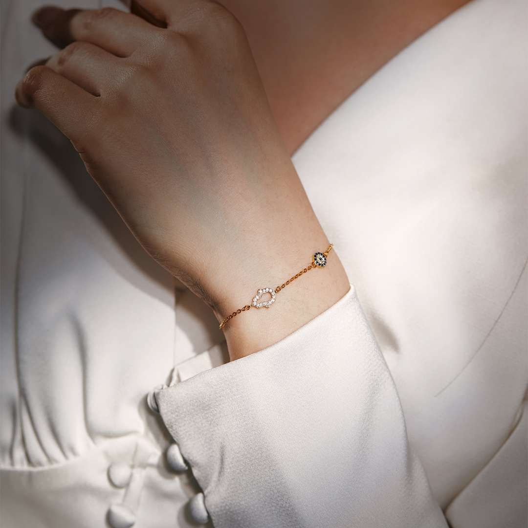 [Okajuri Jewelry]Gost Shape & Round Shape Necklace