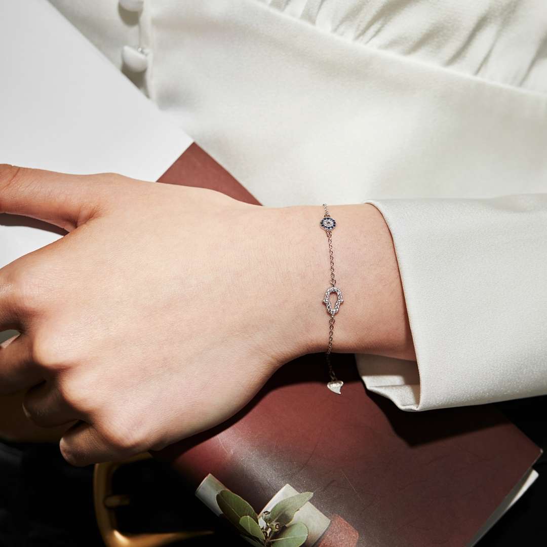 [Okajuri Jewelry]Gost Shape & Round Shape Necklace