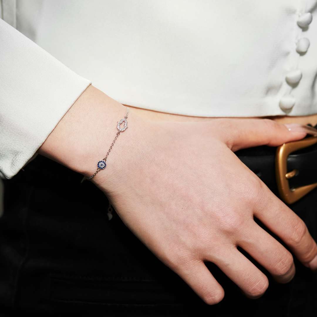 [Okajuri Jewelry]Gost Shape & Round Shape Necklace