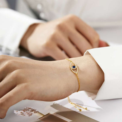 [Okajuri Jewelry]Devil's Eye Hollow Design Bracelet