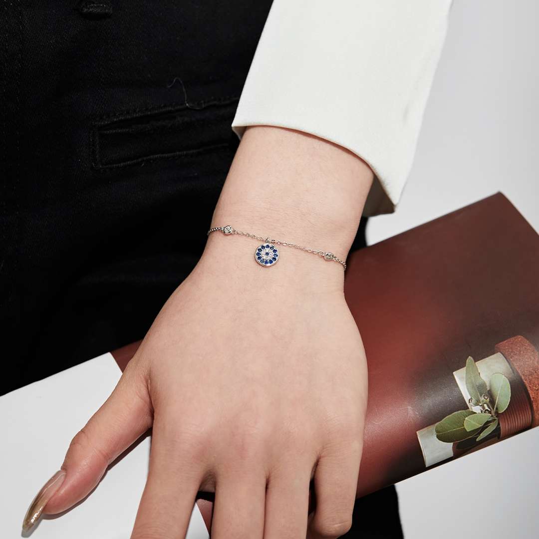 [Okajuri Jewelry]Devil's Eye Round Shape Bracelet