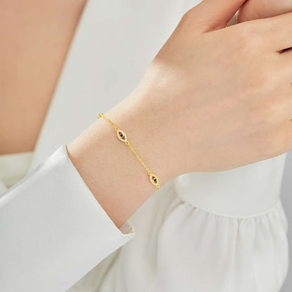 [Okajuri Jewelry]Evil Eye Shape Pendent Necklace