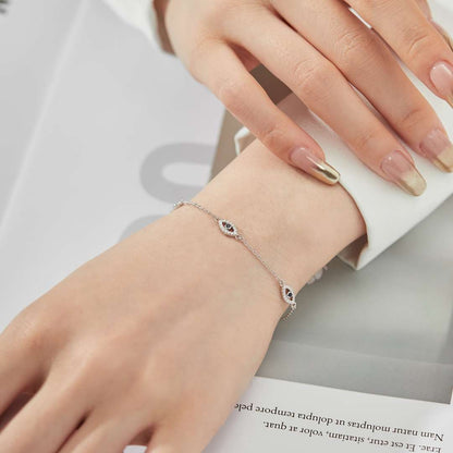 [Okajuri Jewelry]Evil Eye Shape Pendent Necklace