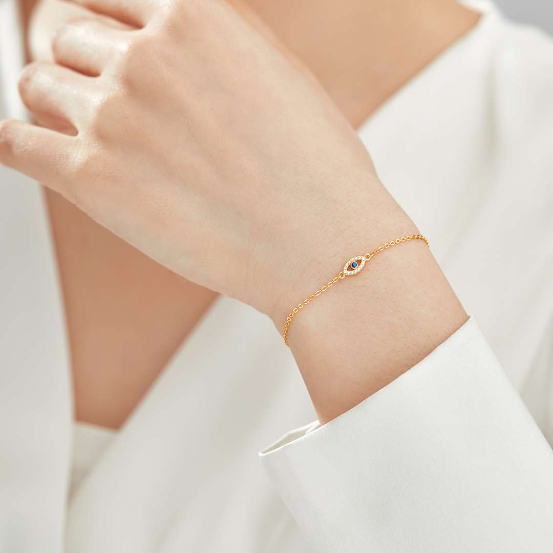 [Okajuri Jewelry]Evil Eye Shape Necklace