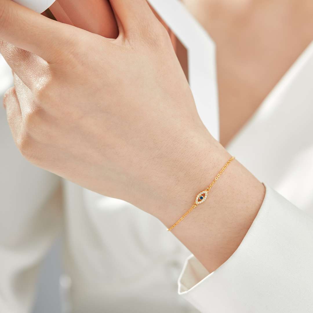 [Okajuri Jewelry]Evil Eye Shape Necklace