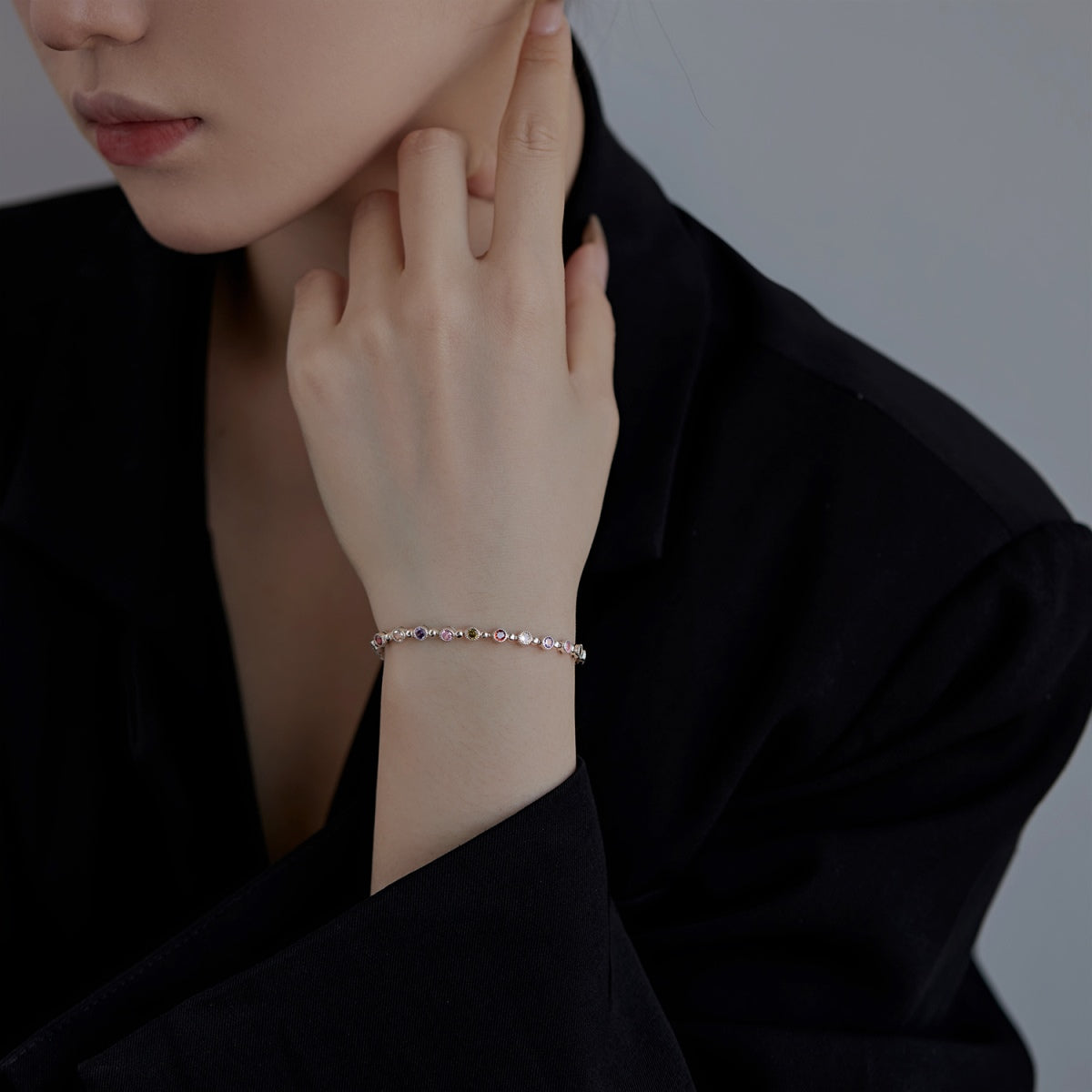 [Okajuri Jewelry]Sparkling Exquisite Round Cut Party Bracelet