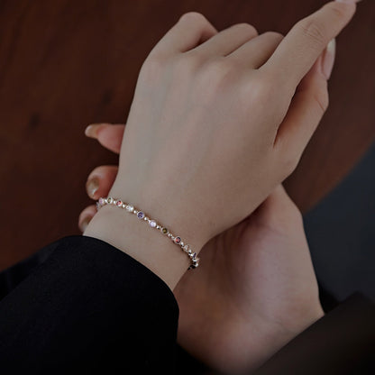 [Okajuri Jewelry]Sparkling Exquisite Round Cut Party Bracelet
