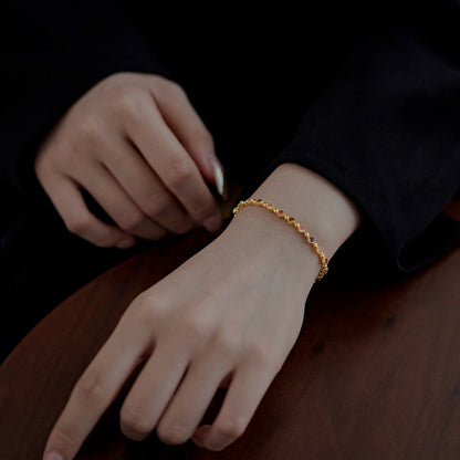 [Okajuri Jewelry]Sparkling Exquisite Round Cut Party Bracelet