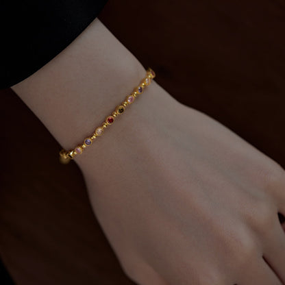 [Okajuri Jewelry]Sparkling Exquisite Round Cut Party Bracelet