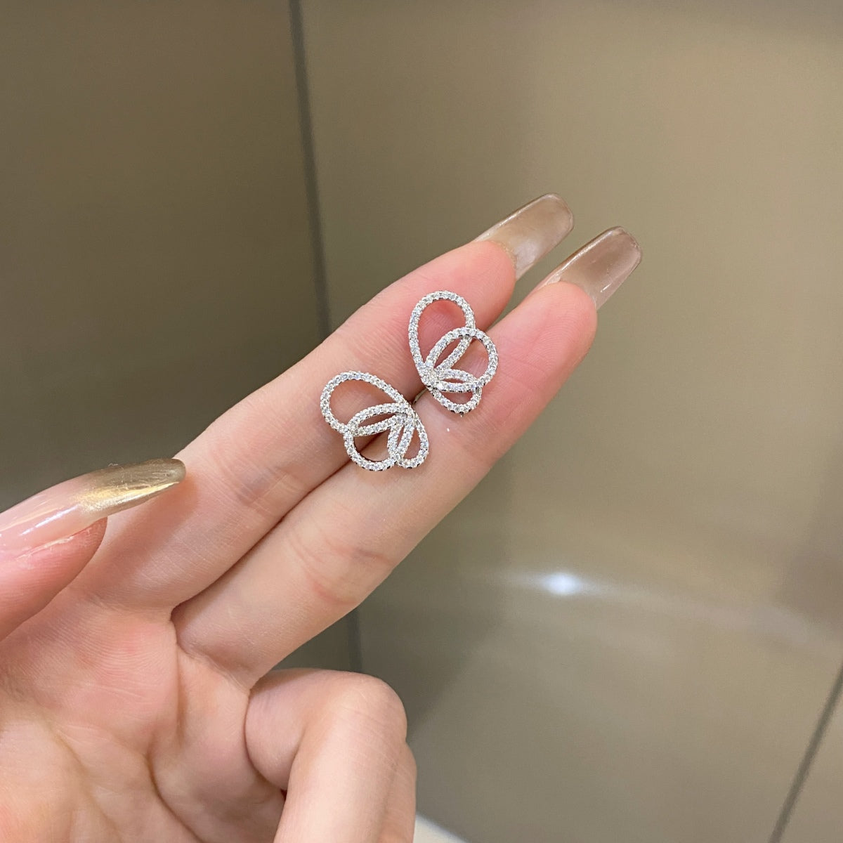 [Okajuri Jewelry]Exquisite Butterfly Shape Earrings