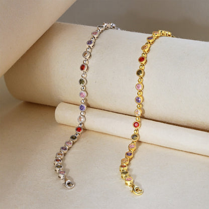 [Okajuri Jewelry]Sparkling Exquisite Round Cut Party Bracelet