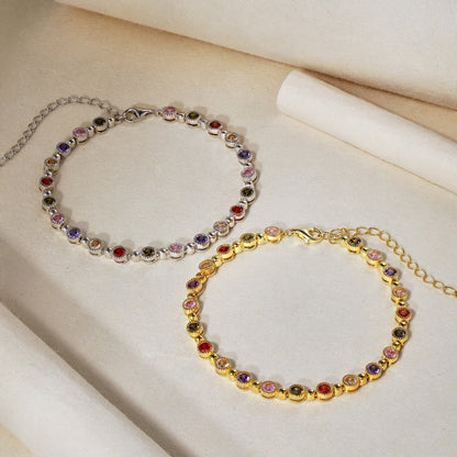 [Okajuri Jewelry]Sparkling Exquisite Round Cut Party Bracelet