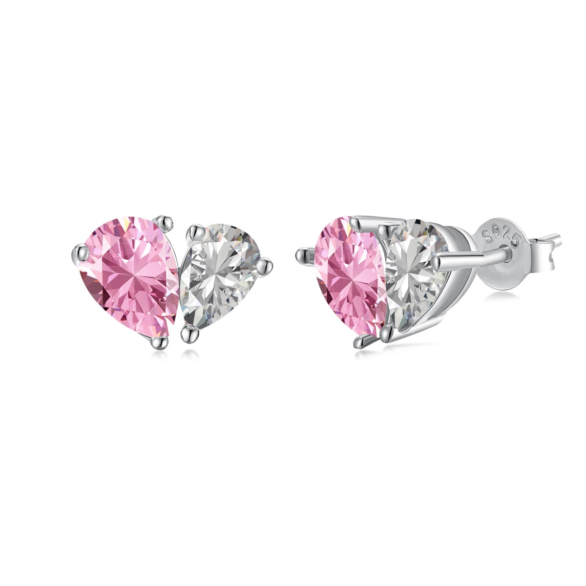 [Okajuri Jewelry]Dazzling Elegant Heart Cut Lover Earrings