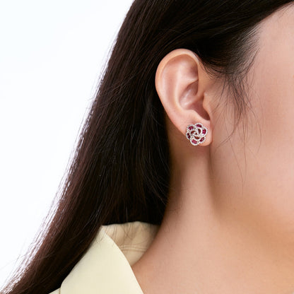 [Okajuri Jewelry]Exquisite Flower Shape Daily Earrings