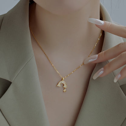 [Okajuri Jewelry]Unique Rainbow Star Necklace